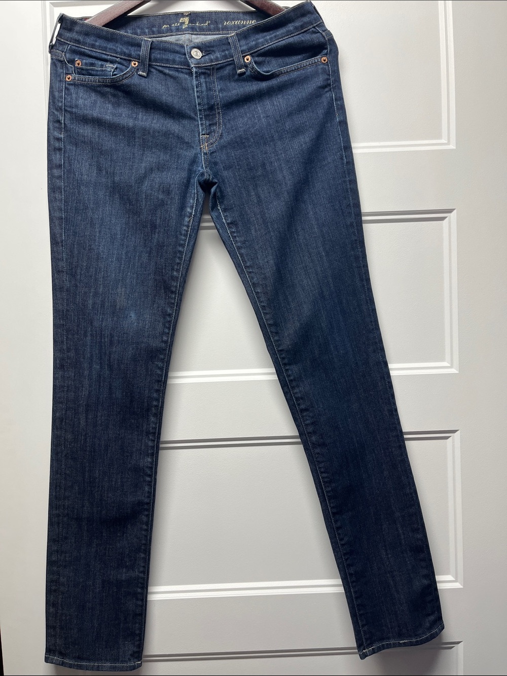 7 For All Mankind Dark Indigo Skinny Jeans